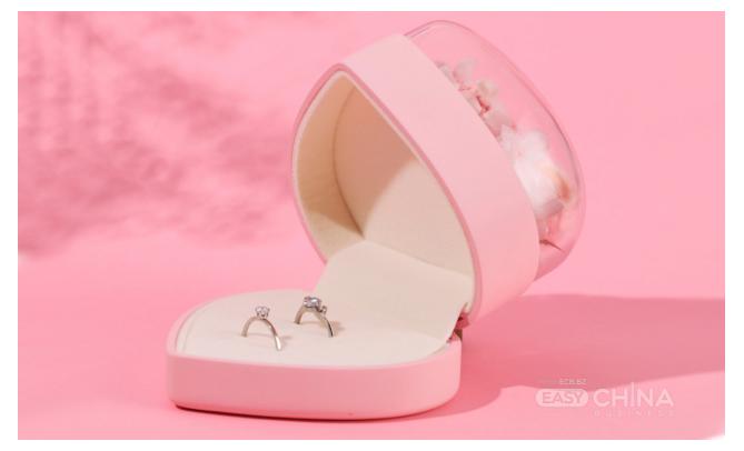 Фото товара Подарочная коробка с розой Flover Ring Box